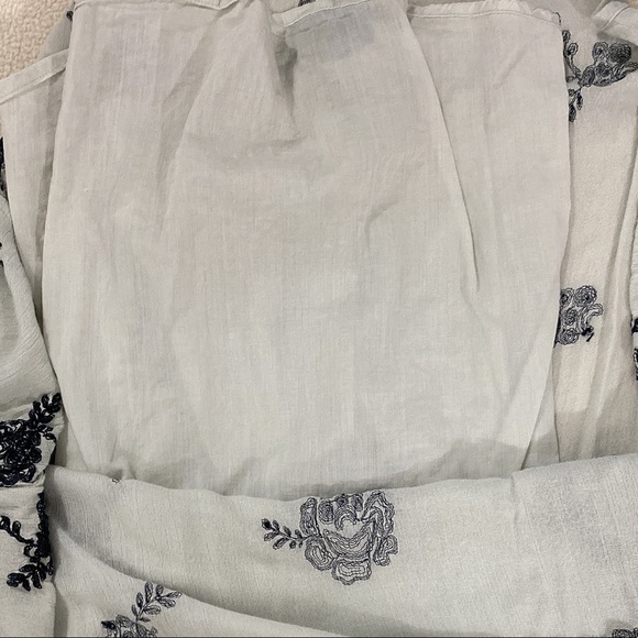 Free People Embroidered Austin Mini Dress Agave XS - Picture 7 of 12